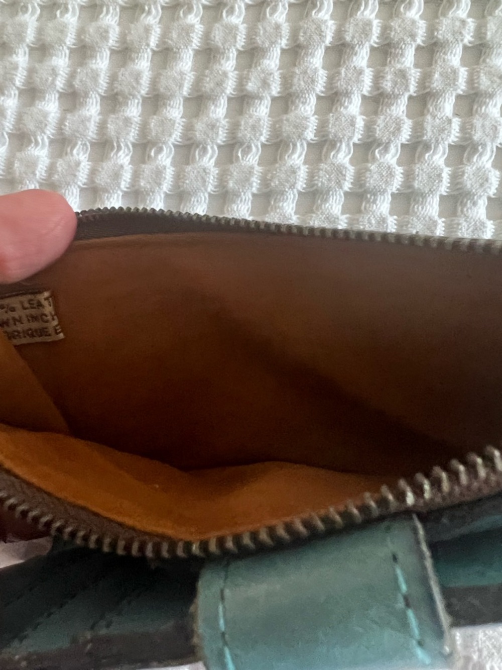 Patricia Nash Teal Leather Wallet with Snap Closure - Picture 4 of 8